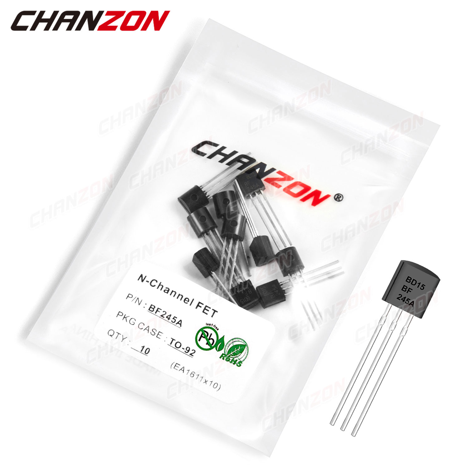 Diy Electronics Youtube Channel - 10Pcs BF245A TO-92 N-Channel JFET ทรานซิสเตอร์ความถี่วิทยุ