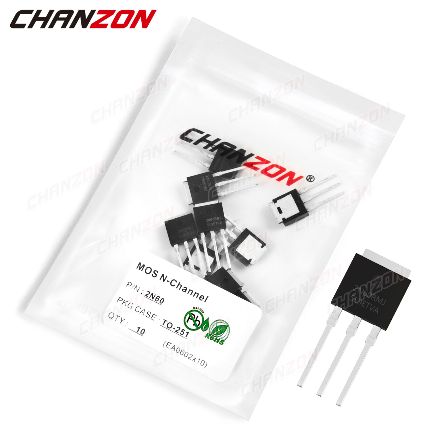 Diy Electronics Youtube Channel - 10Pcs 2N60 TO-251 N-Channel Mosfet Bipolar