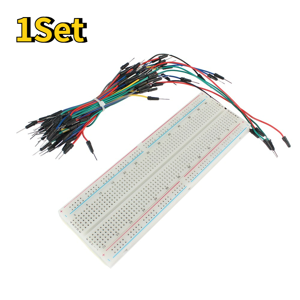 Diy Electronics Breadboard - ชุดทดลองวงจร MB102 830 จุด พร้อมสายจัมเปอร์ Dupont