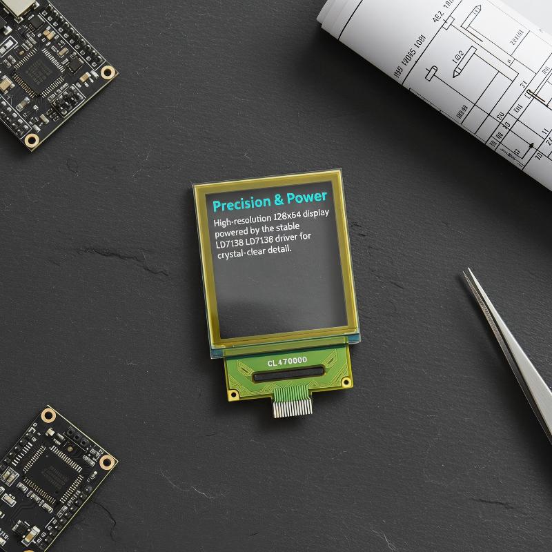 Diy Wearable Electronics - จอแสดงผล PMOLED โปร่งใสขนาด 1.5 นิ้ว 128x64