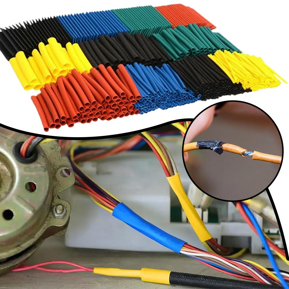Heat Shrink Tubing - ชุดประกอบท่อหดด้วยความร้อน การเชื่อมต่อไฟฟ้า สายไฟ ฉนวนสายเคเบิล ปลอกป้องกัน ท่อทนความร้อน