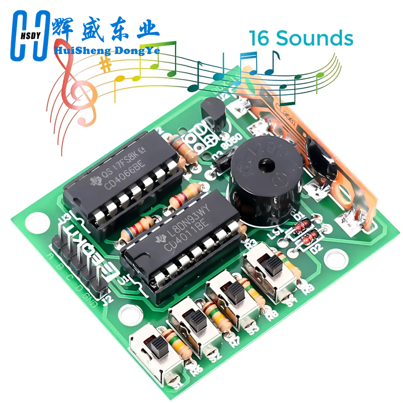 Diy Electronics Kits For Kids - 16 เพลงเสียงกล่อง BOX-16 Board 16-Tone โมดูลอิเล็กทรอนิกส์
