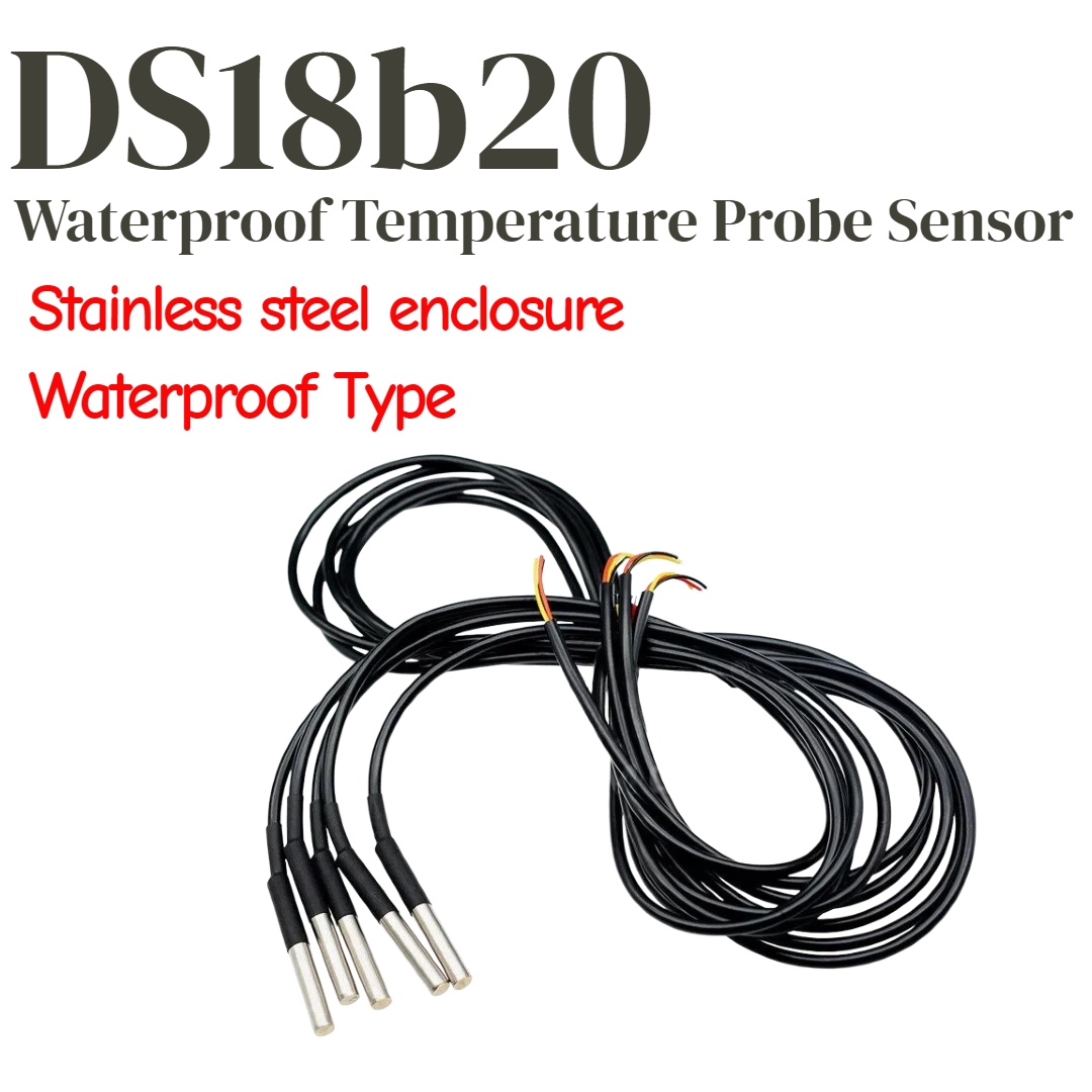 Ds18B20 Temperature Sensor - 1/5 ชิ้น DS18b20 เซ็นเซอร์วัดอุณหภูมิ สายวัดอุณหภูมิ 1M
