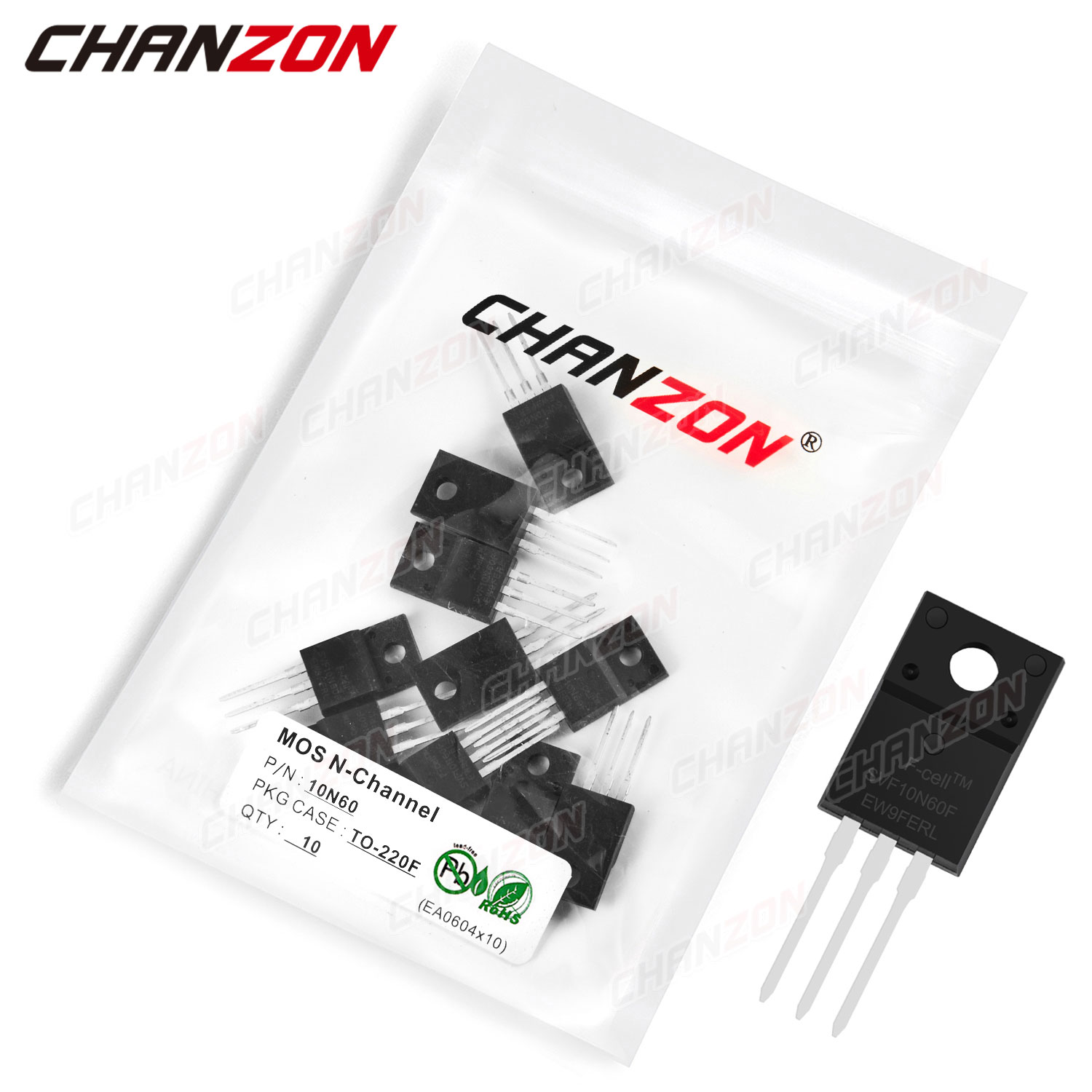 Diy Electronics Youtube Channel - 10Pcs 10N60 TO-220F N-Channel Mosfet Bipolar