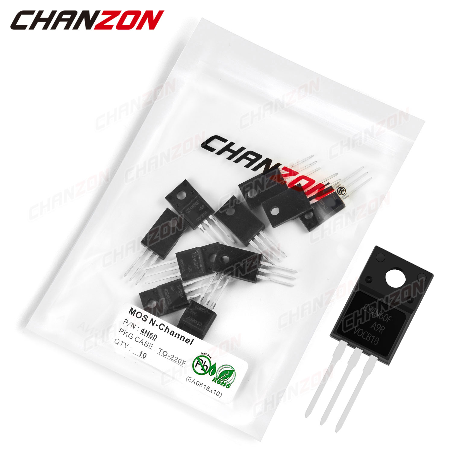 Diy Electronics Youtube Channel - 10Pcs 4N60 TO-220F N-Channel Mosfet Bipolar