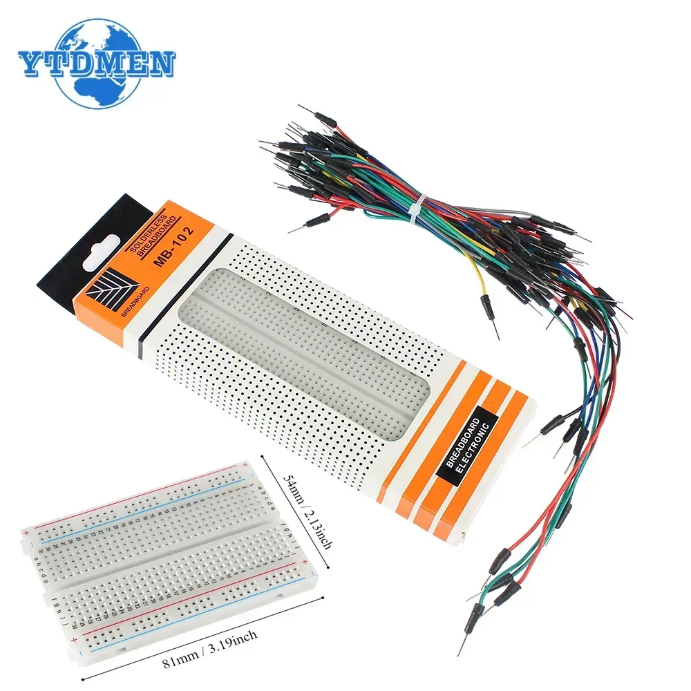 Diy Electronics Breadboard - MB-102 Breadboard 400 830 คะแนน Solderless