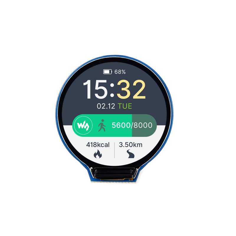 โมดูลจอแสดงผล TFT LCD ทรงกลมขน - Diy Wearable Electronics บทวิจารณ์และราคา