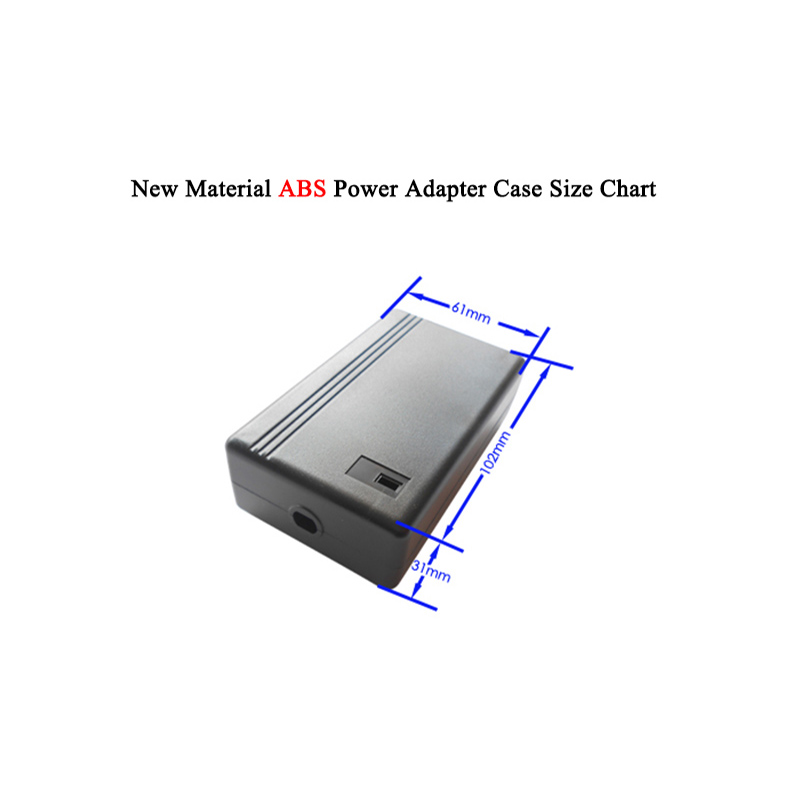 สีดํา ABS Power Adapter Case ใ - Diy Electronics Wire บทวิจารณ์และราคา