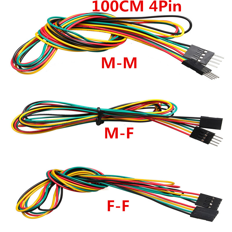 10 ชิ้น/ล็อต 4pin 100 ซม.M-M / - Diy Electronics Breadboard บทวิจารณ์และราคา