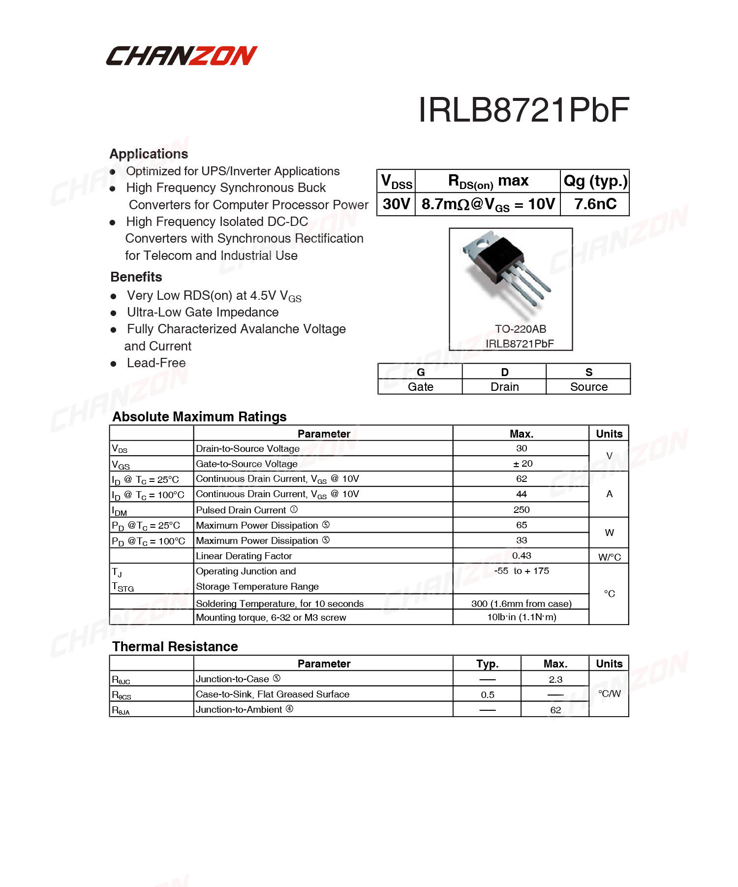 10Pcs IRLB8721 TO-220 SIC Mosf - Diy Electronics Youtube Channel บทวิจารณ์และราคา