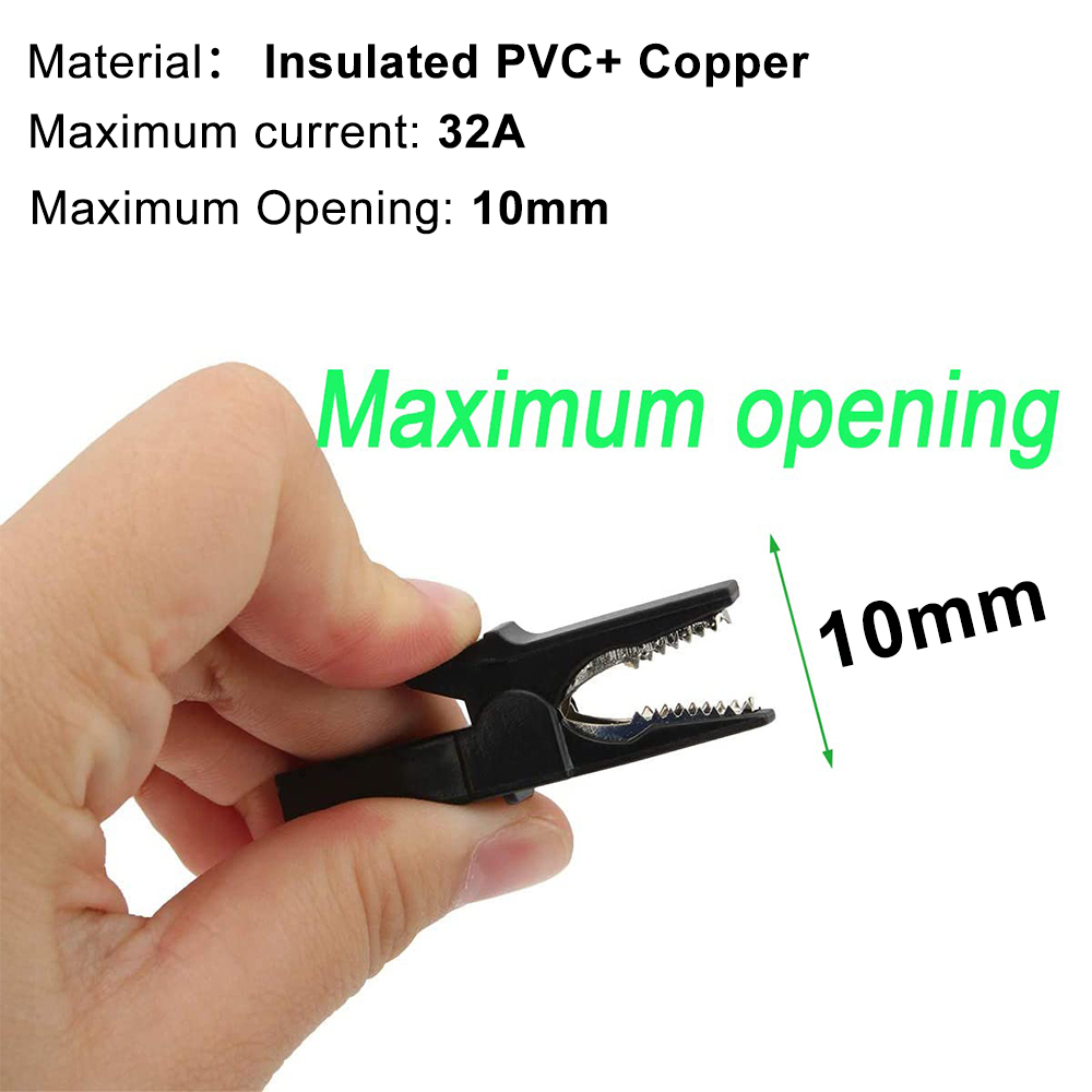คลิปจระเข้พร้อมปลั๊กกล้วยชุดไม - Crocodile Clip Set บทวิจารณ์และราคา