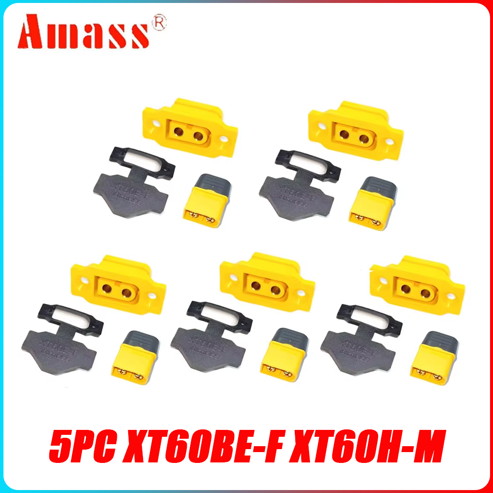 5PCS Amass XT60BE-F & XT60H แบ - Diy Electronics Power Supply บทวิจารณ์และราคา