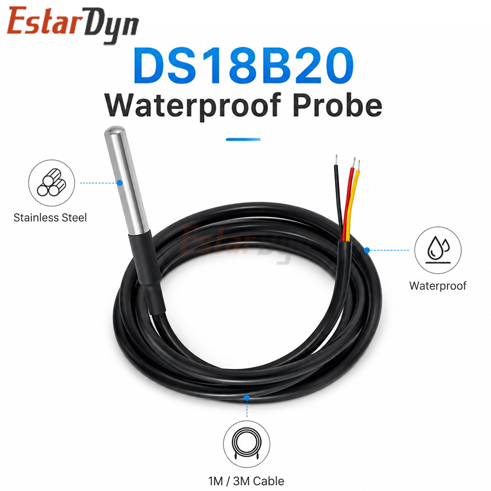 เอสตาร์ดิน DS18B20 เซ็นเซอร์วั - Ds18B20 Temperature Sensor บทวิจารณ์และราคา