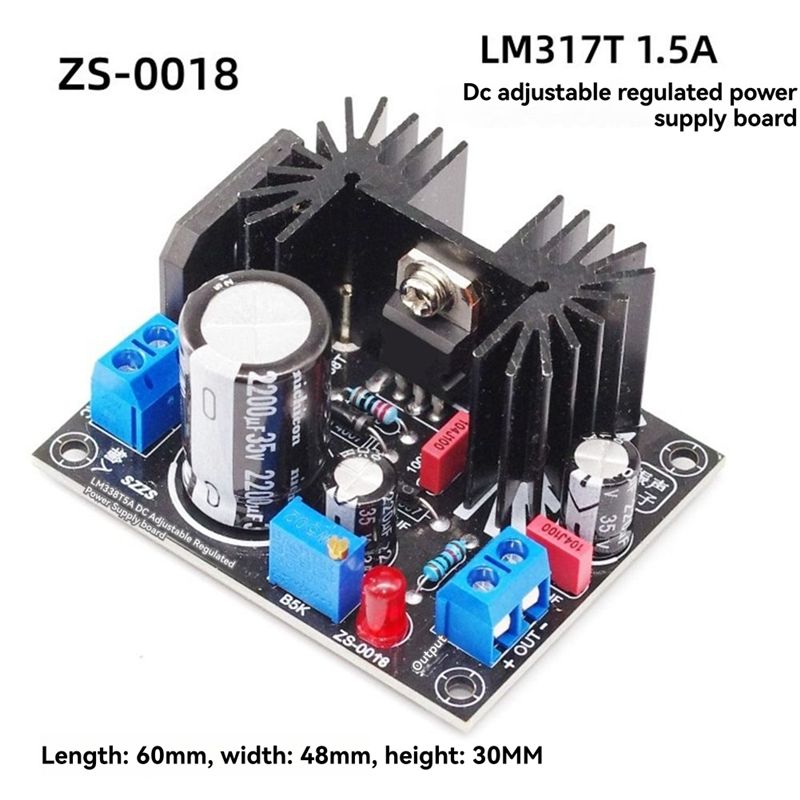 บอร์ดจ่ายไฟแบบปรับได้ LM317 1. - Diy Electronics Filament บทวิจารณ์และราคา