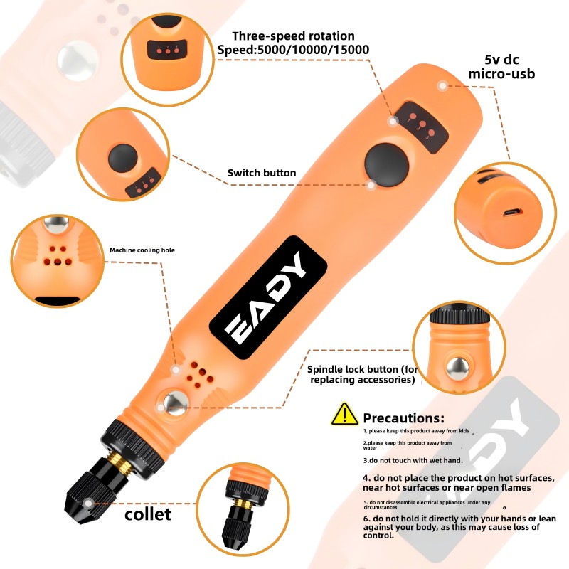 ชุดเครื่องมือโรตารี่ไร้สายแบบ  - Diy Electronics Power Supply บทวิจารณ์และราคา
