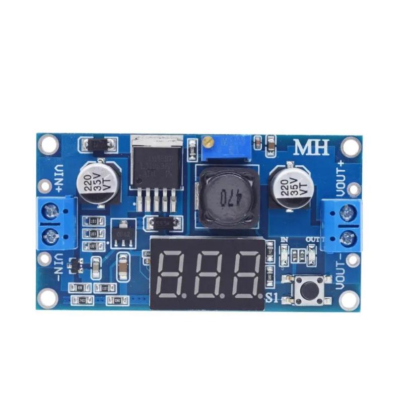 โมดูลจ่ายไฟ LM2596 พร้อมหน้าจอ - Diy Electronics Power Supply บทวิจารณ์และราคา