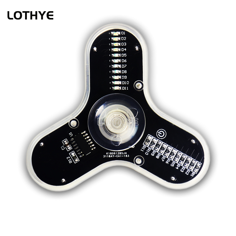LED Fidget Spinner ผลิตลําโพงบ - Diy Electronics Parts บทวิจารณ์และราคา