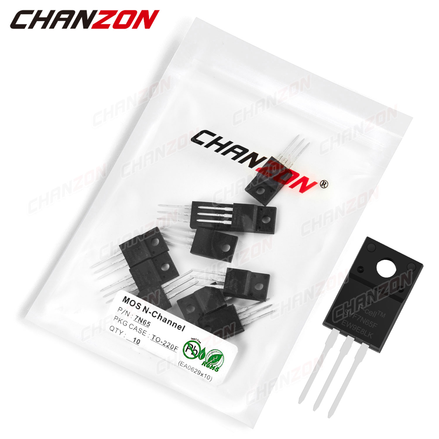 10Pcs 7N65 TO-220F N-Channel M - Diy Electronics Youtube Channel บทวิจารณ์และราคา
