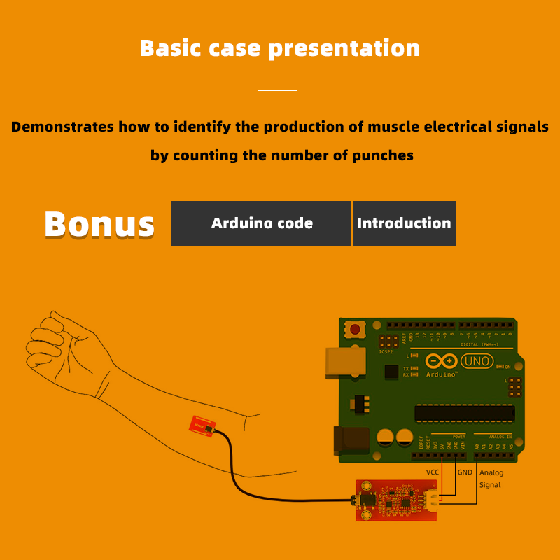 Biosensor EMG Biometrics Dry E - Diy Wearable Electronics บทวิจารณ์และราคา