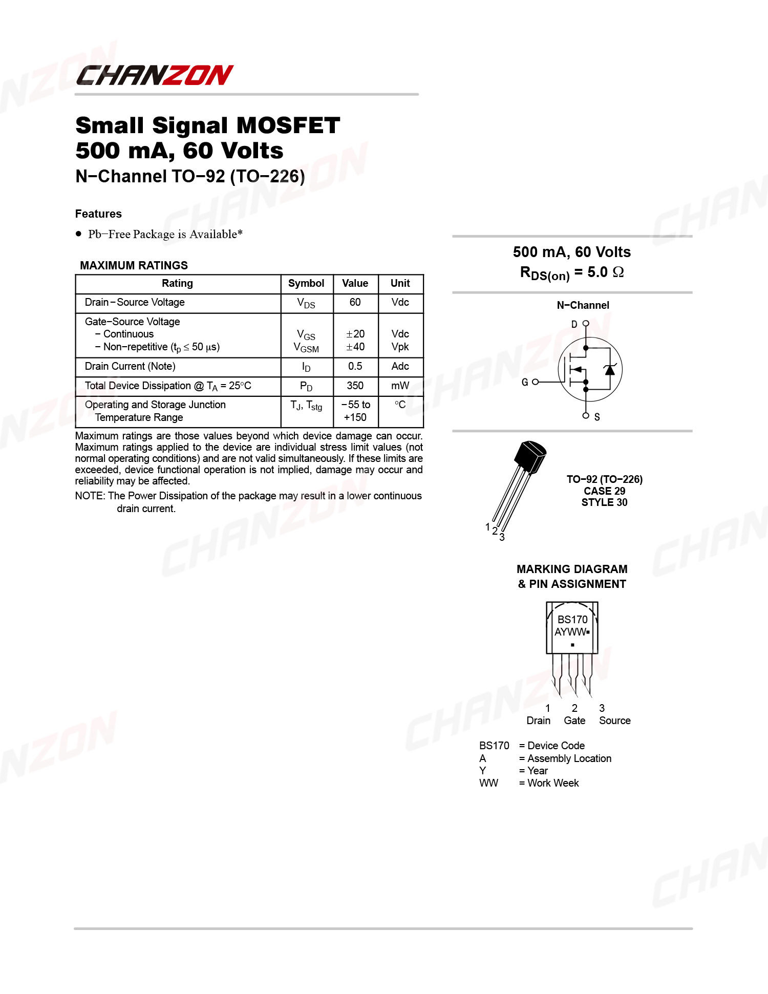 10Pcs BS170 TO-92 N-Channel Mo - Diy Electronics Youtube Channel บทวิจารณ์และราคา