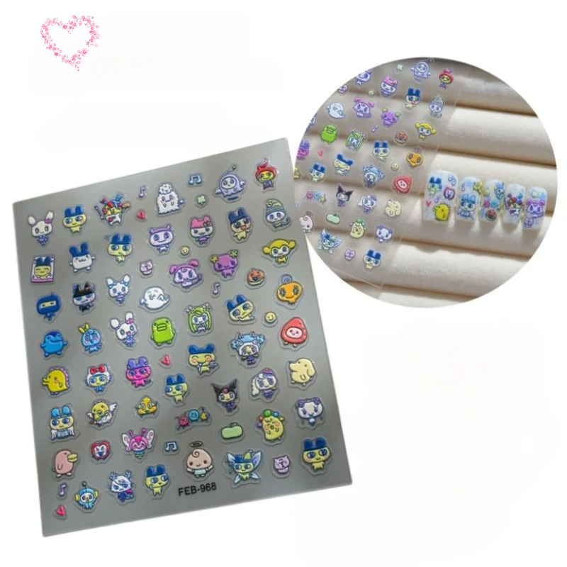 สติกเกอร์ติดเล็บ 3 มิติ ลายการ - Diy Electronics Parts บทวิจารณ์และราคา