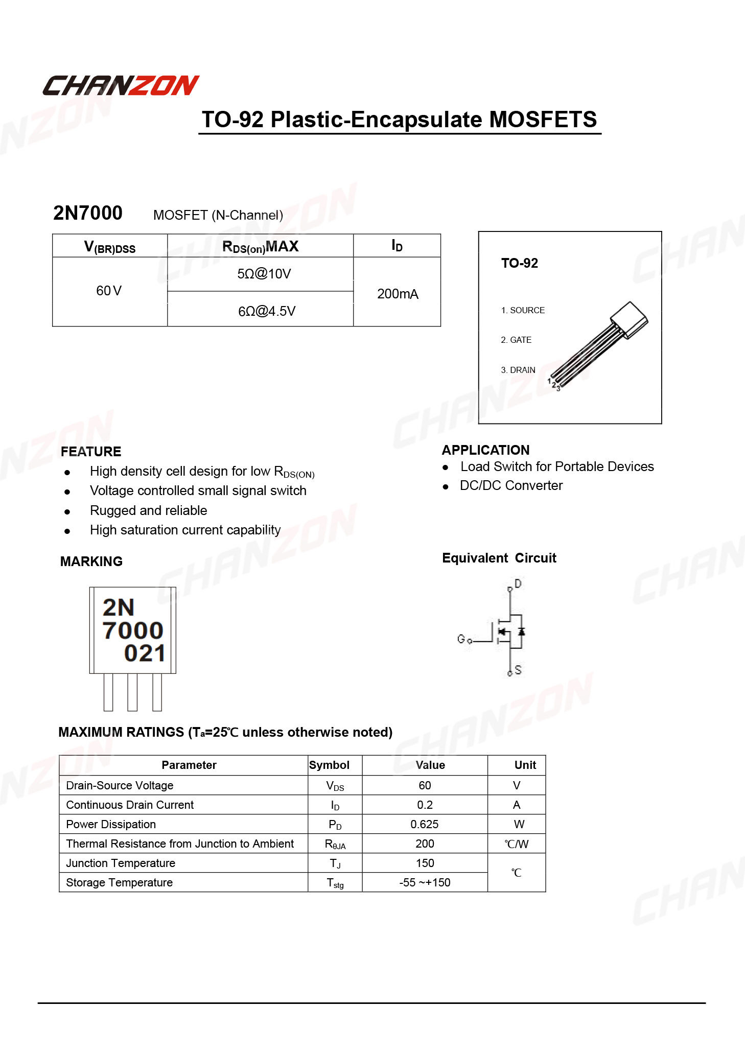 100Pcs 2N7000 TO-92 N-Channel  - Diy Electronics Youtube Channel บทวิจารณ์และราคา