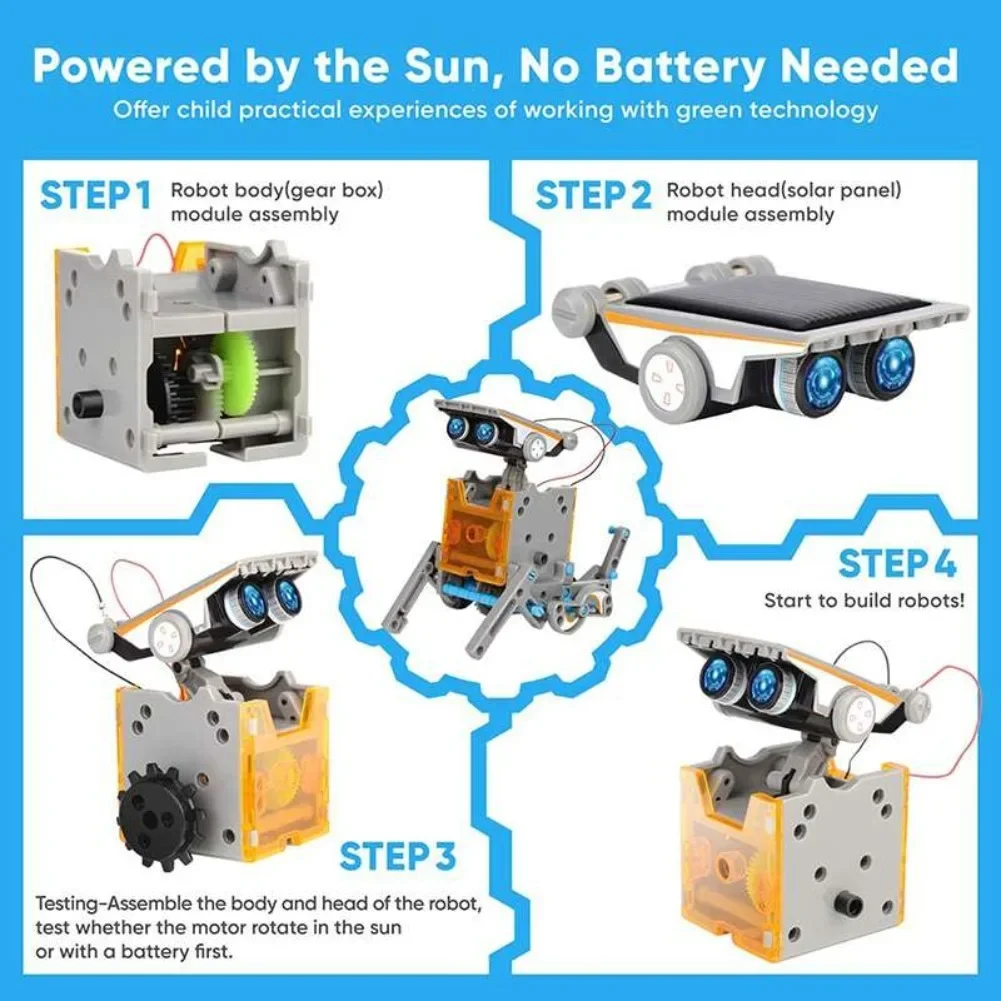 13 in 1 พลังงานแสงอาทิตย์หุ่นย - Diy Electronics Kits For Kids บทวิจารณ์และราคา
